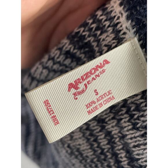 Arizona Jean Co Gray Red‎ Fringe Cardigan Sweater Small Boho Southwestern Aztec - Picture 9 of 9